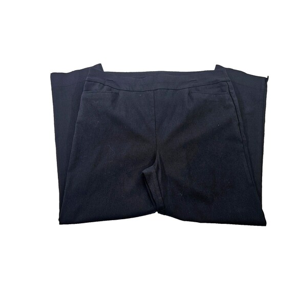Chico's 2.5 / 14 Black Slim Leg Ponte Ankle Pants Dress‎ Slacks Trousers EUC - Picture 2 of 6